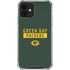 NFL Green Bay Packers Green Performance Series iPhone 12 Mini Clear Case