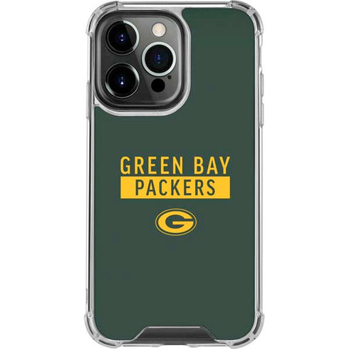 NFL Green Bay Packers Green Performance Series iPhone 13 Pro Clear Case