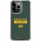 NFL Green Bay Packers Green Performance Series iPhone 13 Pro Clear Case