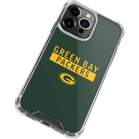 NFL Green Bay Packers Green Performance Series iPhone 13 Pro Clear Case