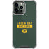NFL Green Bay Packers Green Performance Series iPhone 13 Pro Max Clear Case