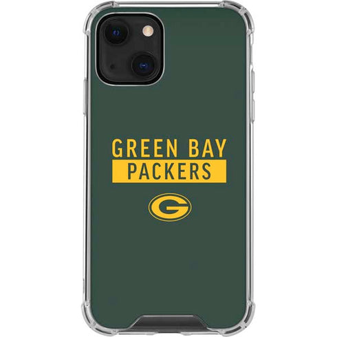 NFL Green Bay Packers Green Performance Series iPhone 14 Plus Clear Case
