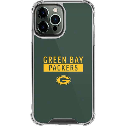 NFL Green Bay Packers Green Performance Series iPhone 14 Pro Max Clear Case
