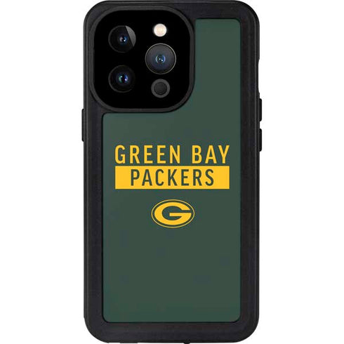 NFL Green Bay Packers Green Performance Series iPhone 14 Pro Waterproof Case