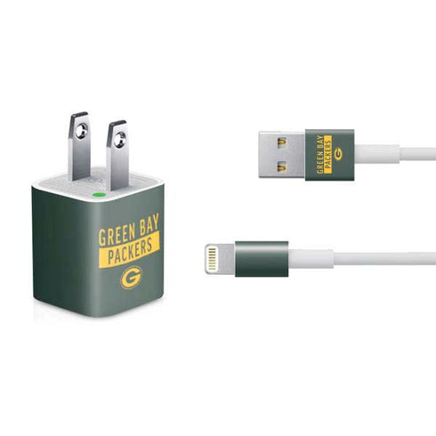 NFL Green Bay Packers Green Performance Series iPhone Charger (5W USB) Skin