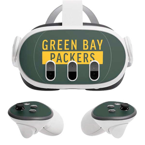 NFL Green Bay Packers Green Performance Series Meta Quest 3 Skin