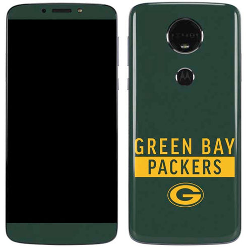 NFL Green Bay Packers Green Performance Series Moto E5 Plus Skin