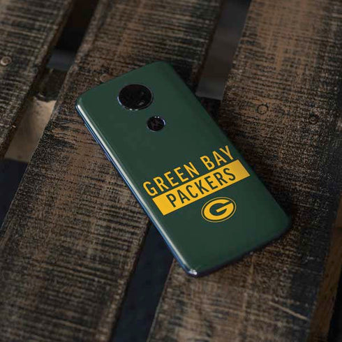 NFL Green Bay Packers Green Performance Series Moto E5 Plus Skin