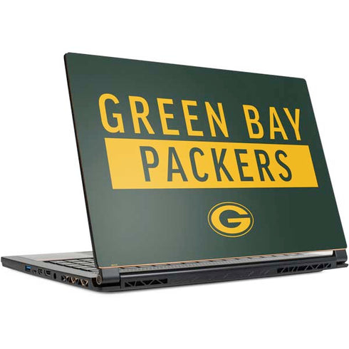 NFL Green Bay Packers Green Performance Series MSI GS65 Stealth Laptop Skin