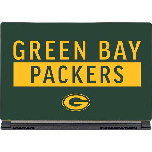 NFL Green Bay Packers Green Performance Series MSI GS65 Stealth Laptop Skin