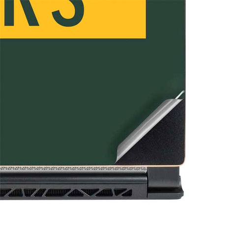 NFL Green Bay Packers Green Performance Series MSI GS65 Stealth Laptop Skin