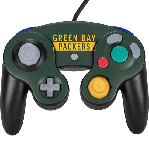 NFL Green Bay Packers Green Performance Series Nintendo GameCube Controller Skin