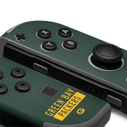 NFL Green Bay Packers Green Performance Series Nintendo Joy-Con (L/R) Controller Skin