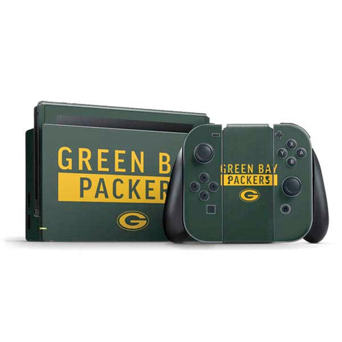 NFL Green Bay Packers Green Performance Series Nintendo Switch Bundle Skin