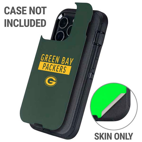 NFL Green Bay Packers Green Performance Series Otterbox Defender iPhone Skin