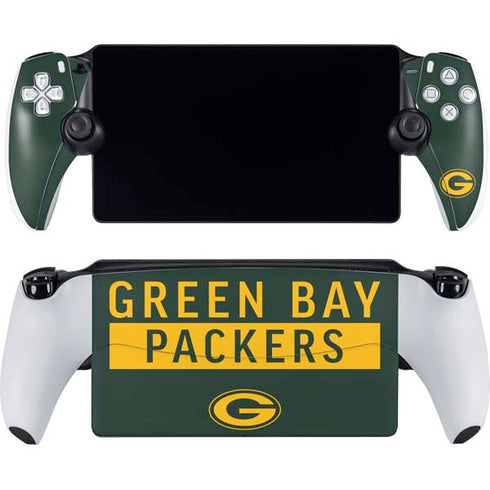 NFL Green Bay Packers Green Performance Series PlayStation Portal Remote Player Skin