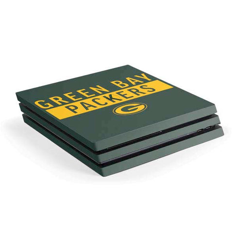 NFL Green Bay Packers Green Performance Series PS4 Pro Console Skin