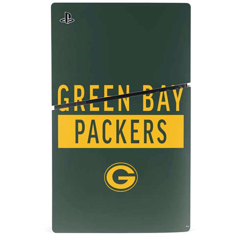 NFL Green Bay Packers Green Performance Series PS5 Slim Disk Bundle Skin