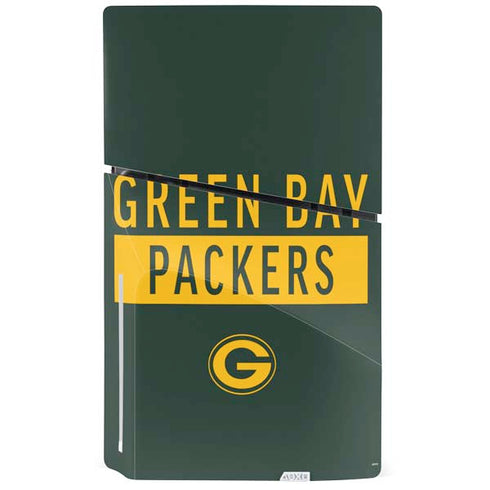 NFL Green Bay Packers Green Performance Series PS5 Slim Disk Bundle Skin