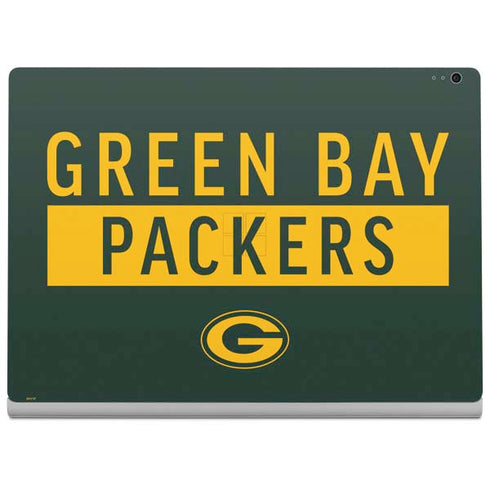 NFL Green Bay Packers Green Performance Series Surface Book 2 13.5in Skin