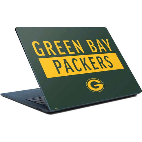 NFL Green Bay Packers Green Performance Series Surface Laptop Skin