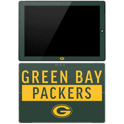 NFL Green Bay Packers Green Performance Series Surface Pro 3 Skin