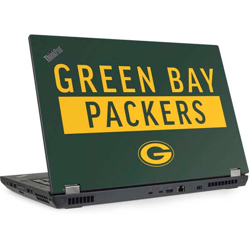 NFL Green Bay Packers Green Performance Series Lenovo ThinkPad Skin