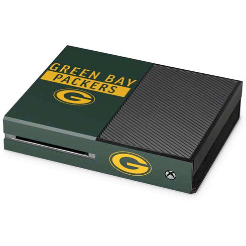 NFL Green Bay Packers Green Performance Series Xbox One Console Skin