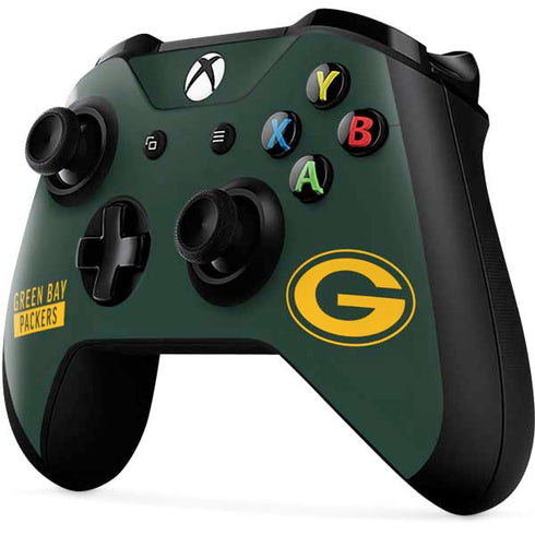 NFL Green Bay Packers Green Performance Series Xbox One X Controller Skin