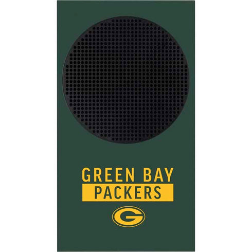 NFL Green Bay Packers Green Performance Series Xbox Series S Console Skin