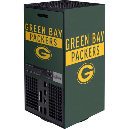NFL Green Bay Packers Green Performance Series Xbox Series X Bundle Skin
