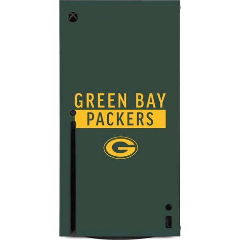NFL Green Bay Packers Green Performance Series Xbox Series X Console Skin