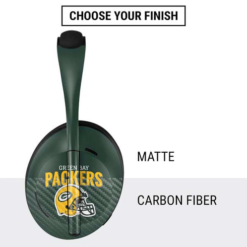 NFL Green Bay Packers Helmet Bose Noise Cancelling Headphones 700 Skin