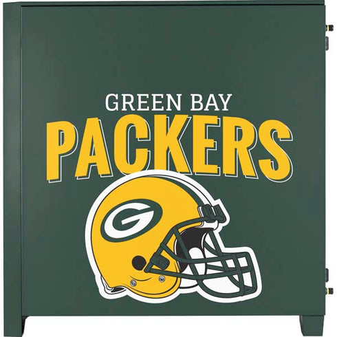NFL Green Bay Packers Helmet Corsair 4000D Tempered Glass Mid-Tower ATX Case Skin