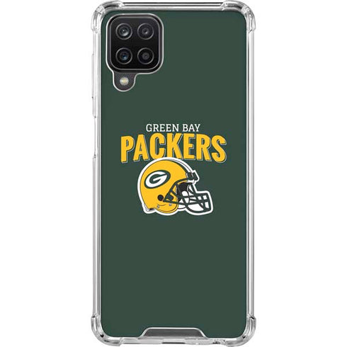 NFL Green Bay Packers Helmet Galaxy A12 Clear Case