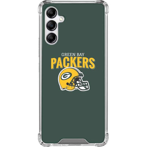NFL Green Bay Packers Helmet Galaxy A14 5G Clear Case