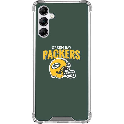 NFL Green Bay Packers Helmet Galaxy A15 5G Clear Case