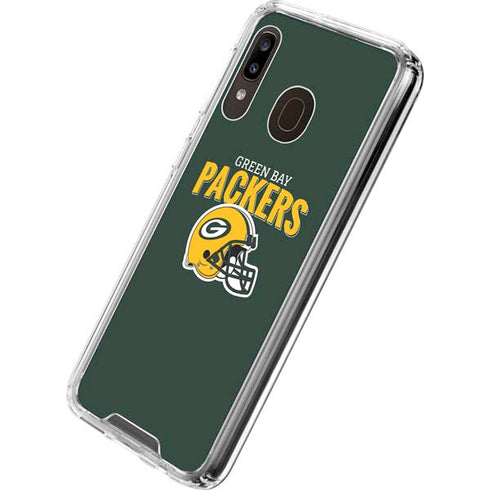 NFL Green Bay Packers Helmet Galaxy A30 Clear Case
