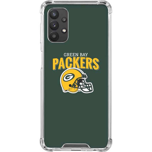 NFL Green Bay Packers Helmet Galaxy A32 5G Clear Case