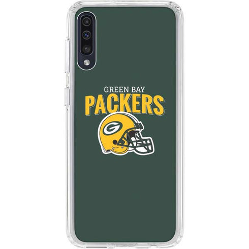 NFL Green Bay Packers Helmet Galaxy A50 Clear Case