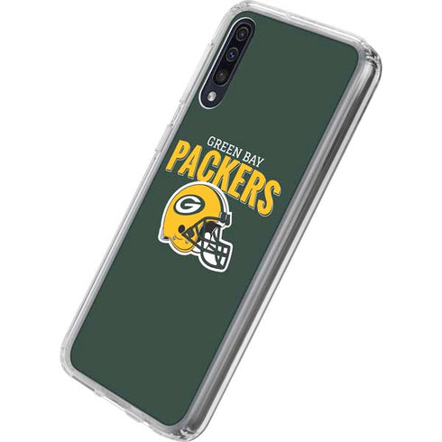 NFL Green Bay Packers Helmet Galaxy A50 Clear Case