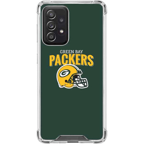 NFL Green Bay Packers Helmet Galaxy A52 5G Clear Case