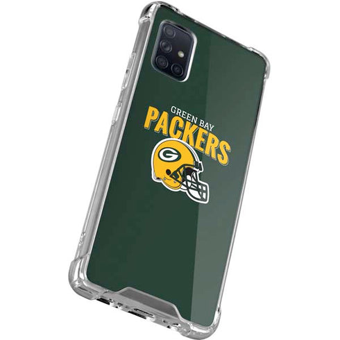 NFL Green Bay Packers Helmet Galaxy A71 5G Clear Case