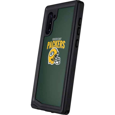 NFL Green Bay Packers Helmet Galaxy Note 10 Waterproof Case