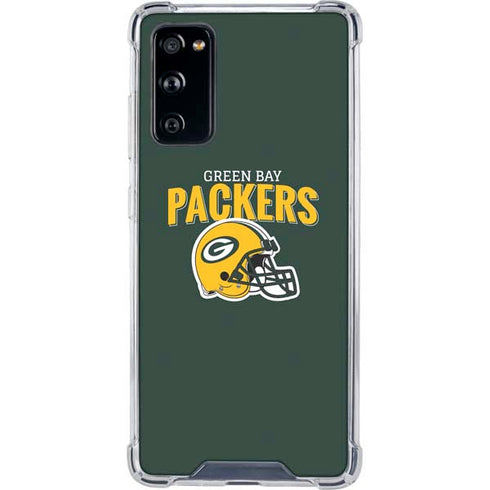 NFL Green Bay Packers Helmet Galaxy S20 FE Clear Case