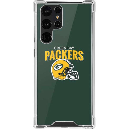NFL Green Bay Packers Helmet Galaxy S22 Ultra Clear Case