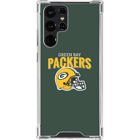 NFL Green Bay Packers Helmet Galaxy S24 Ultra Clear Case