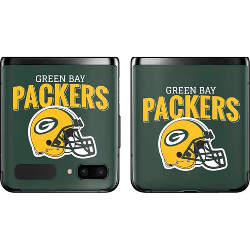 NFL Green Bay Packers Helmet Galaxy Z Flip Skin