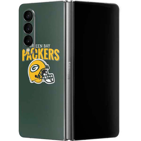 NFL Green Bay Packers Helmet Galaxy Z Fold4 5G Skin