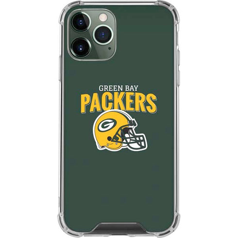 NFL Green Bay Packers Helmet iPhone 11 Pro Max Clear Case